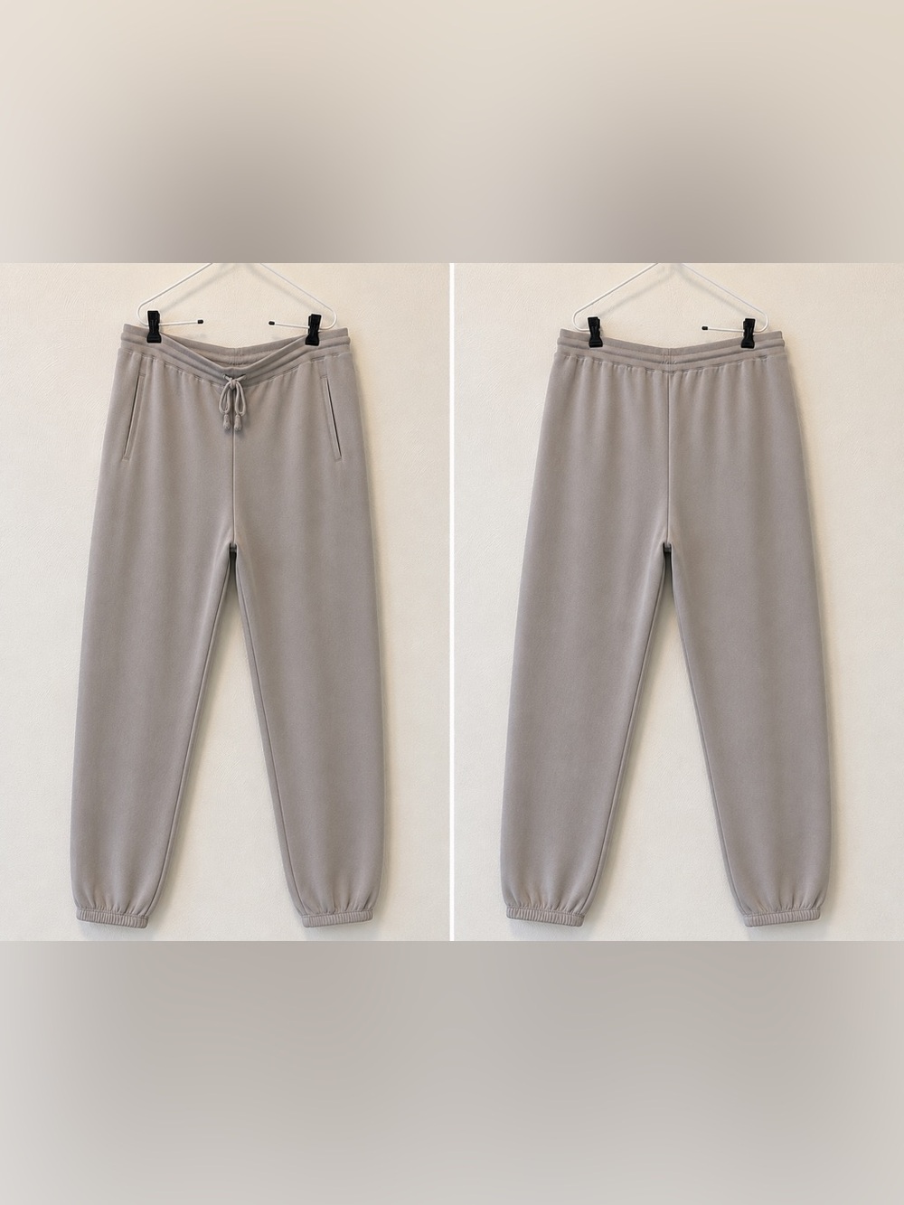 Barefoot Dreams Luxe Lounge French Terry Jogger Pants Gray Taupe Tall 1X Leisure - Picture 2 of 4